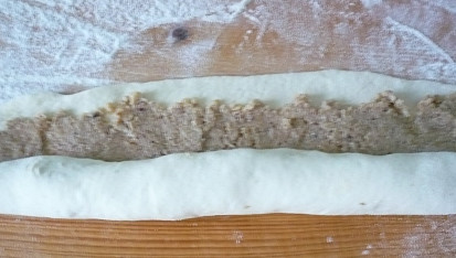 Smažené ořechové šneky