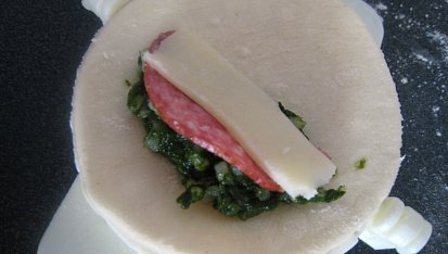 Špenátovo-rýžové taštičky