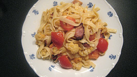 Těstoviny s opečenou zeleninou