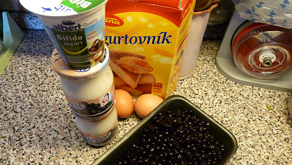 Vylepšený jogurtovník s borůvkami (i pro diabetiky), suroviny