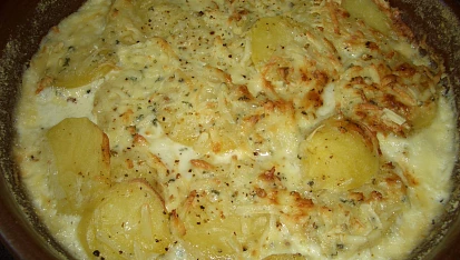 Zapečené brambory s nivou