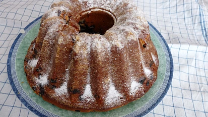 Borůvková bábovka, Hotovo
