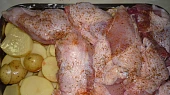 Brambory a kuře v pivu