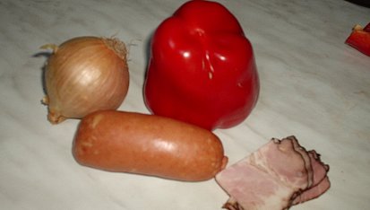 Chalupářský špíz, suroviny 1 porce