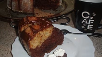 Cuketová kakaovoperníková- jablečnoskořicová bábovka
