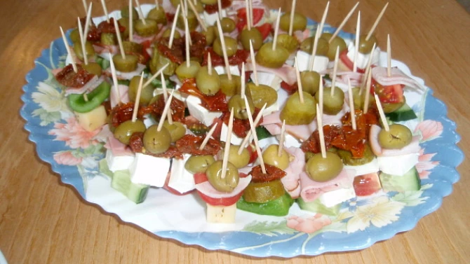 Jednohubky se zeleninou