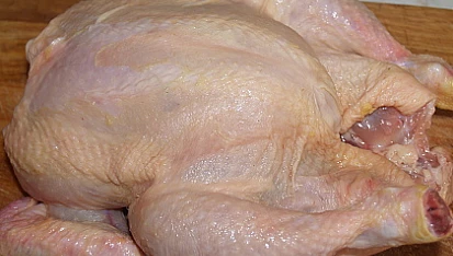 Kuře na grilu, kuře očistíme