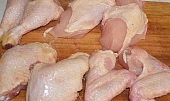 Kuře na grilu, naporcujeme