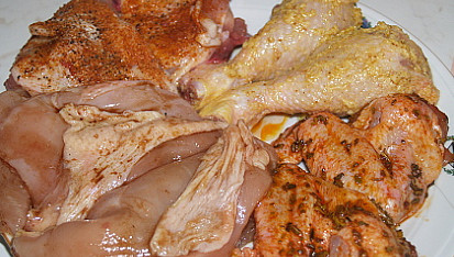 Kuře na grilu, okořeníme a necháme odpočinout