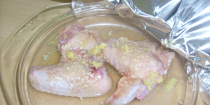 Kuře na medu se zázvorem (před pečením)