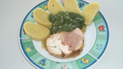 Kuřecí roláda s nádivkou