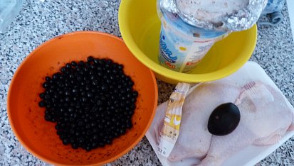 Kuřecí stehýnko v hermelínovém opojení podle dcerunky, suroviny