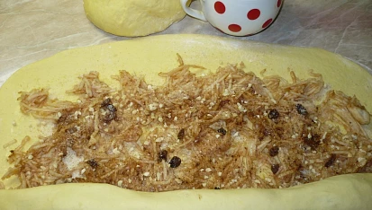 Kynutý závin s jablky - dia