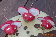 Myšky z ředkvičky
