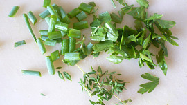 Pečená zelenina s bylinkovým tvarohem