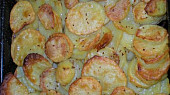 Pečené brambory s masem a žampióny