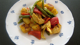 Pestrá fazolková pánev