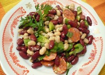 Pestrý fazolový salát