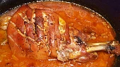 Plec ze selete pečená, šťávu zaprášíme a povaříme