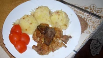 Přírodní stehenní řízek s játry