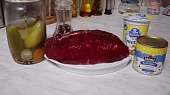 Roštěná stroganoff, suroviny