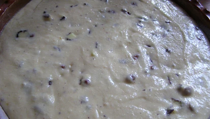 Rychlá buchta s banánky, před pečením