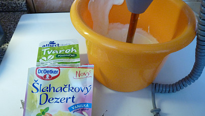 Smetánek - varianta bez žloutku, suroviny