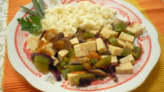 Tofu na zelenině