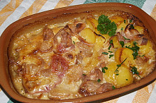 zapečená uzená krkovice