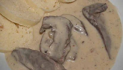 Vepřové srdce v křenové omáčce