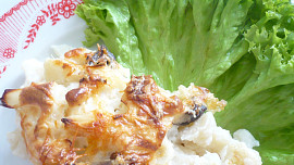 Zapečený květák se žampionama