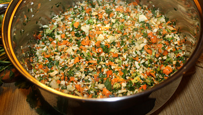 Zelenina na zimu, ...restování zeleniny...