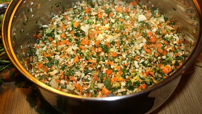 Zelenina na zimu, ...restování zeleniny...