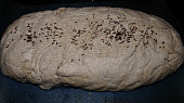 Chléb s pohankou a acidofilním mlékem, před vložením do trouby