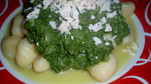 Gnocchi se sýrovým špenátem