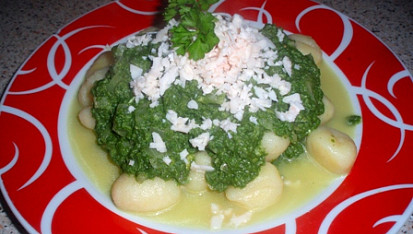 Gnocchi se sýrovým špenátem