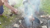 Grilované kuře (finále-sprška piva "na kůrčičku")