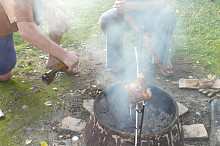 finále-sprška piva "na kůrčičku"