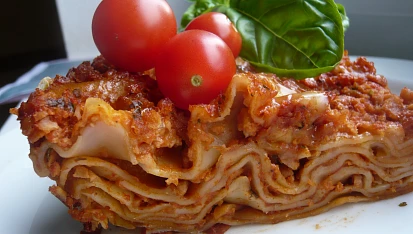 Lasagne se sójovým masem