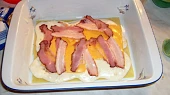 Lasagne s mletým masem, jednotlivé  vrstvení