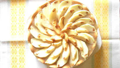 Nepečený dort z jablek a hrušek