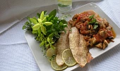 Pečený Pangasius s houbovým ragú / dietni