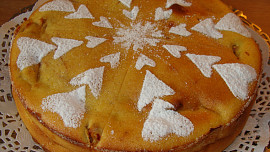 Pěnový jablečný koláč