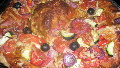 Pizza z listového těsta