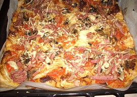 Pizza z listového těsta