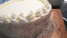 Švestkový dort s makovým piškotem