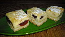 Švestkový koláč s tvarohem