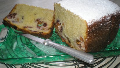 Švestkový koláč z domácí pekárny, Po vychladnutí