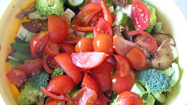 Těstoviny zapečené se zeleninou