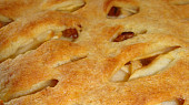 Tvarohový koláč s jablky, Detail